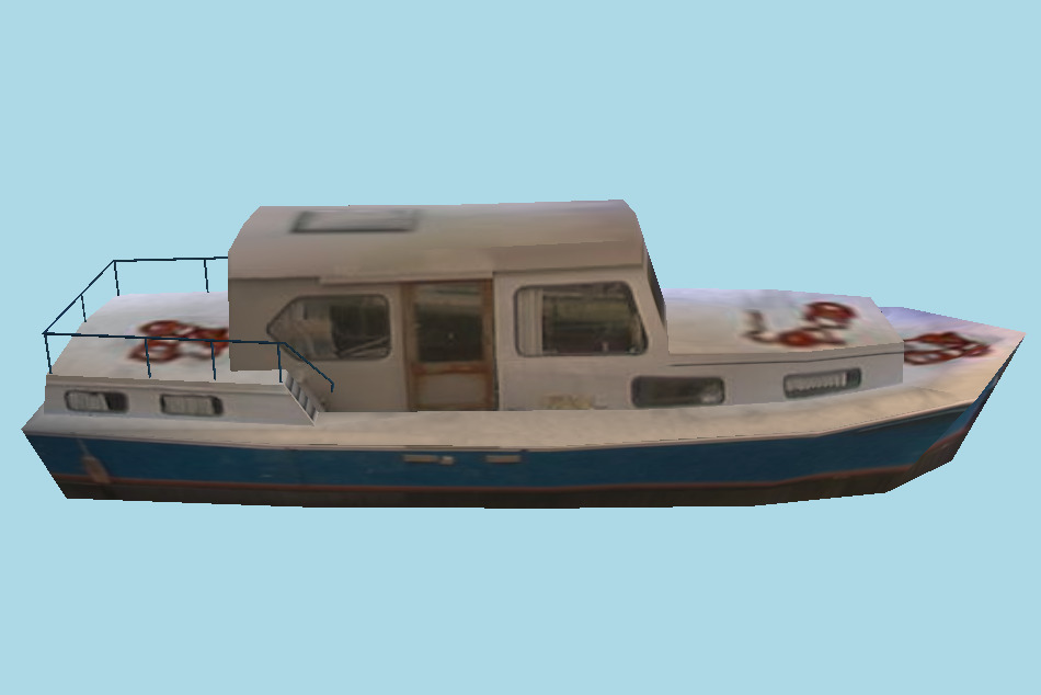 Yacht Boat 3d model